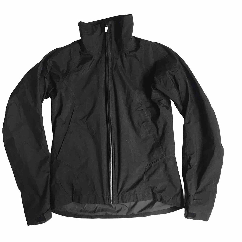 Vintage Y2k Nike Storm Fit Jacket Womens Small Black Rain Wind Gorpcore Hike EUC